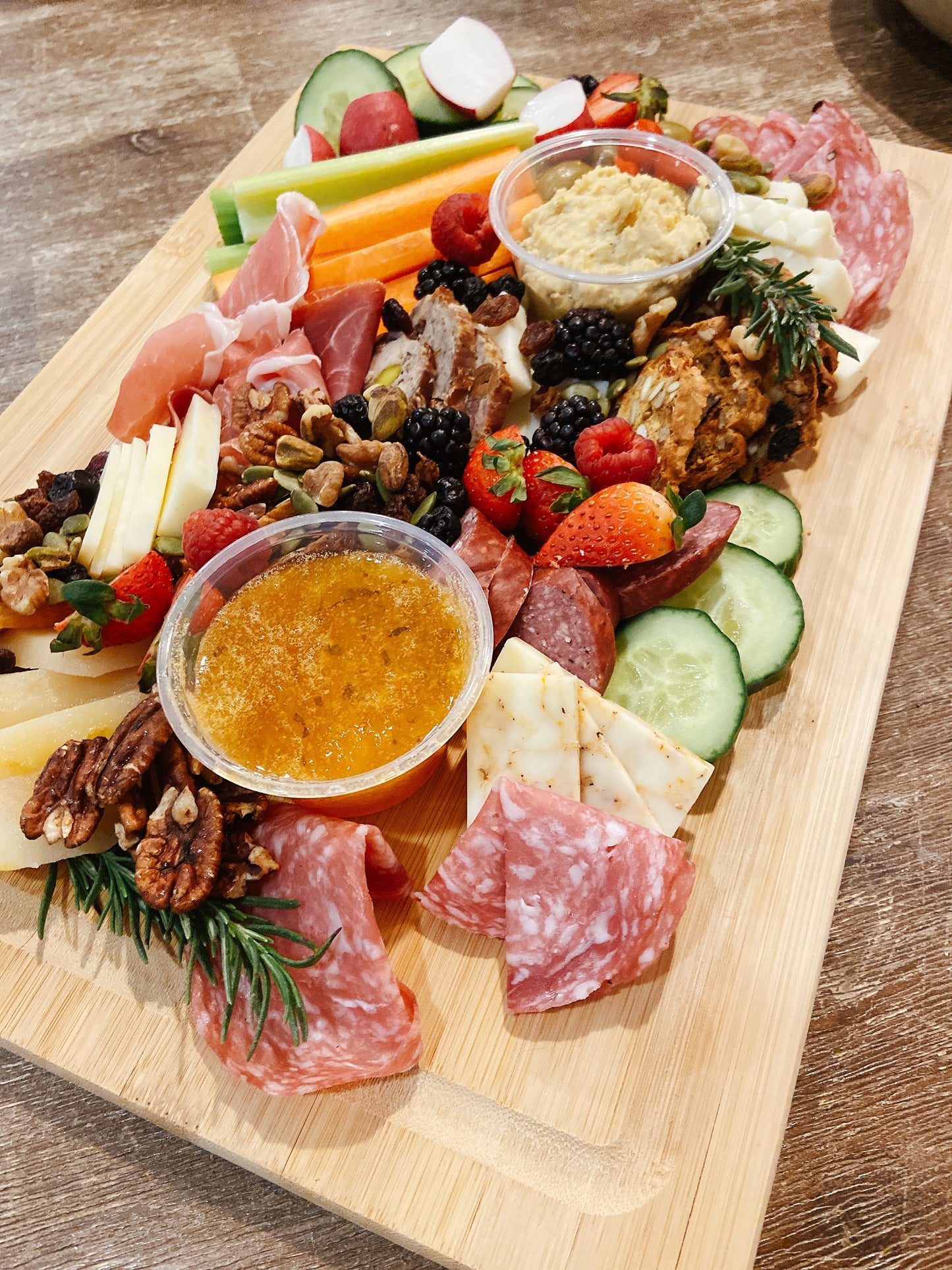 jam shown on charcuterie board
