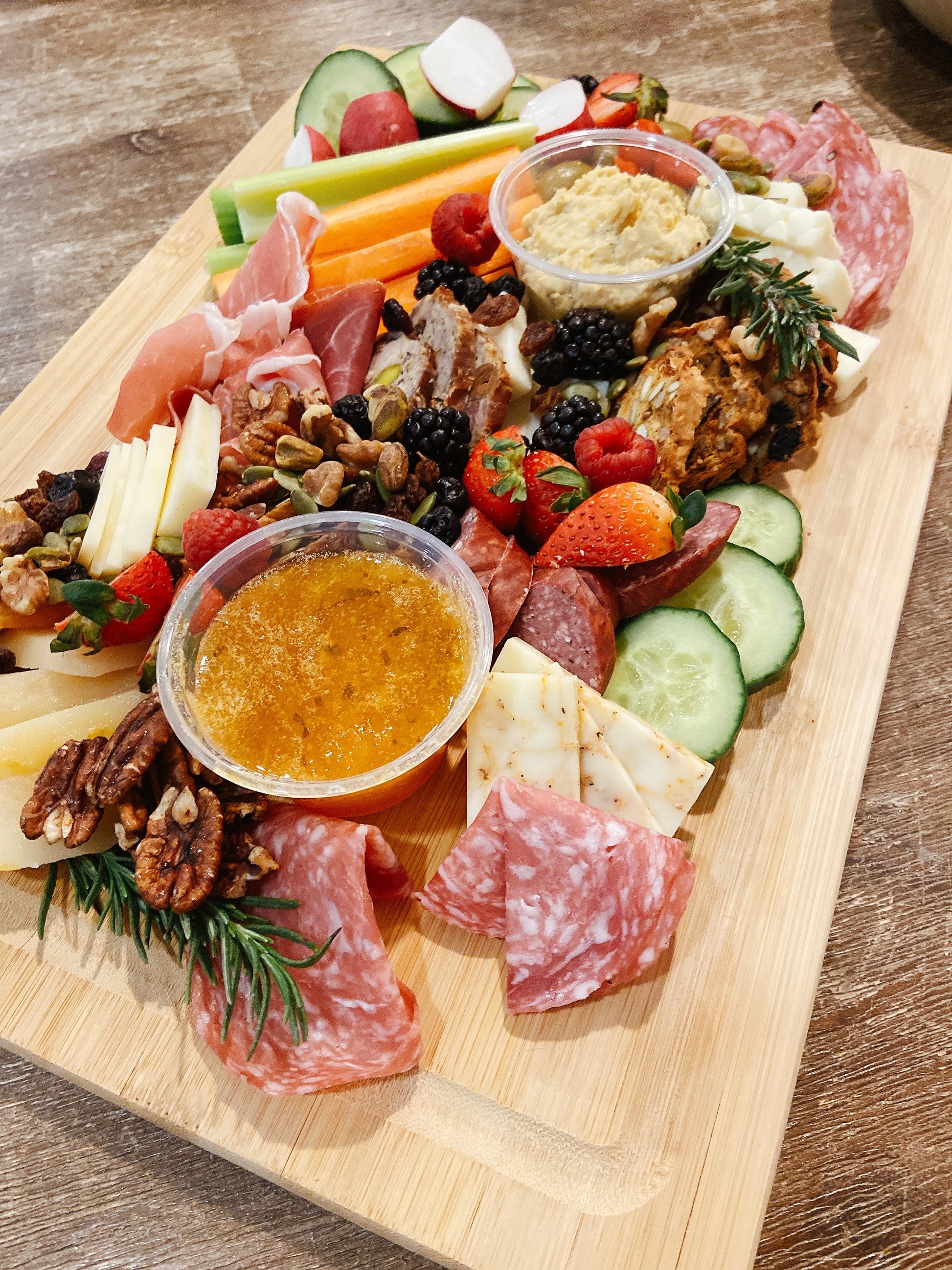 jam shown on charcuterie board