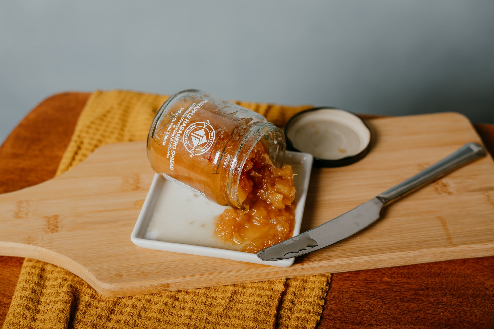 jam spilling on plate