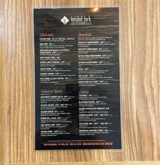 Twisted Fork Restaurant View Our Menu Locally Inspired Cuisine