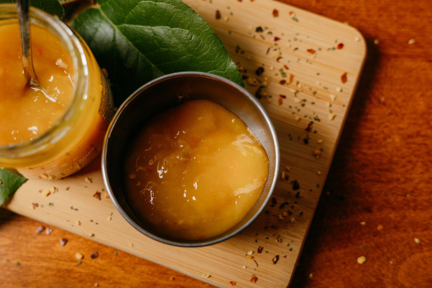 Peach Basil Jam